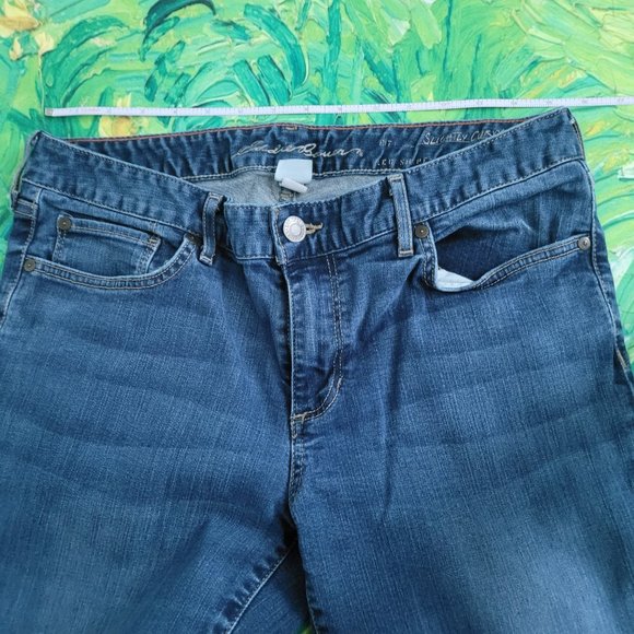 Eddie Bauer Slightly Curvy Boot Cut Jeans Size 12 T Women - Picture 5 of 10